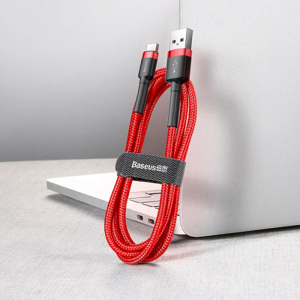 Купить Кабель Baseus Cafule Series USB/USB-C 1m CATKLF-B09 (Red/Red)